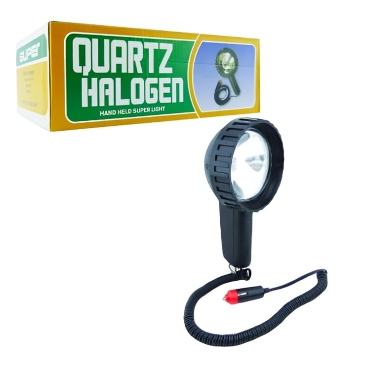 FOCO BUSCA CAMINO AUTO 12V CABLE RETRÁCTIL - 1