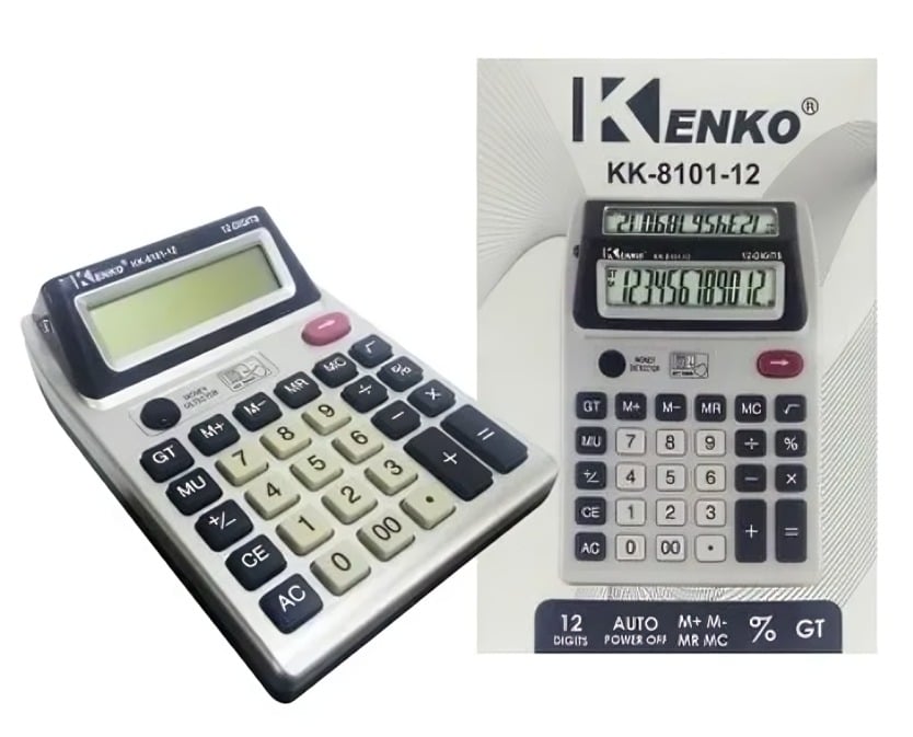 CALCULADORA ELECTRÓNICA DE ESCRITORIO KK-8101-12 - 1
