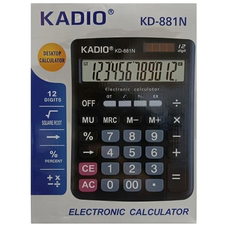CALCULADORA 12 DÍGITOS KD-881N - 3