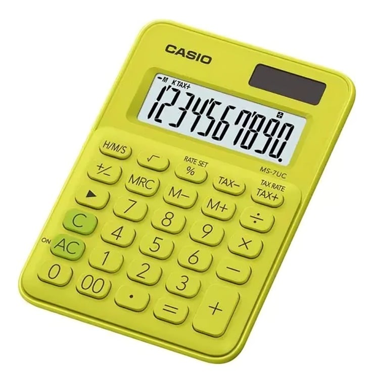 CALCULADORA CASIO TIPO MINI ESCRITORIO MS-7UC - 1