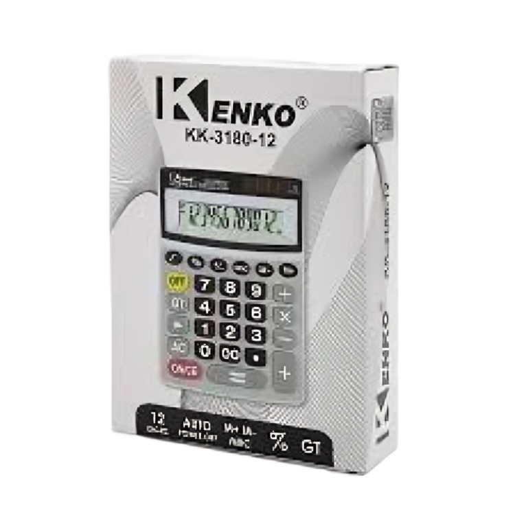 CALCULADORA ELECTRÓNICA DE ESCRITORIO KK-3180-12 - 2