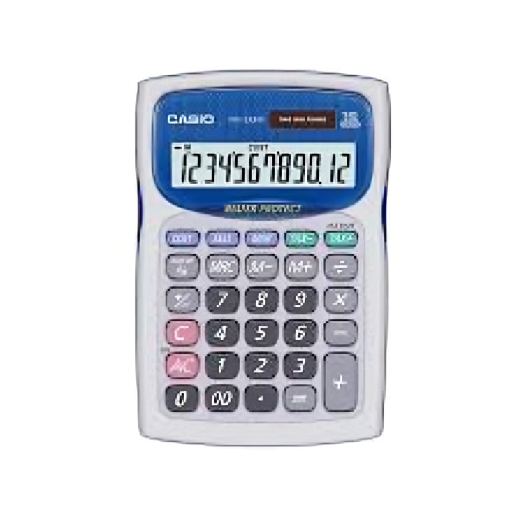 CALCULADORA CASIO TIPO MINI ESCRITORIO WD-220MS GRIS - 3