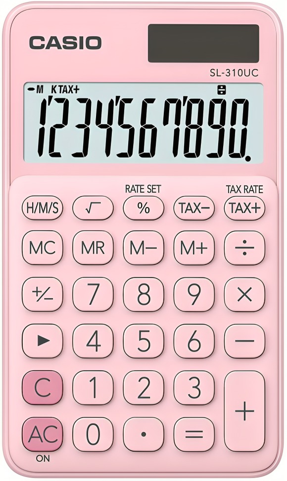 CALCULADORA CASIO TIPO MINI ESCRITORIO SL-310C ROSA - 2