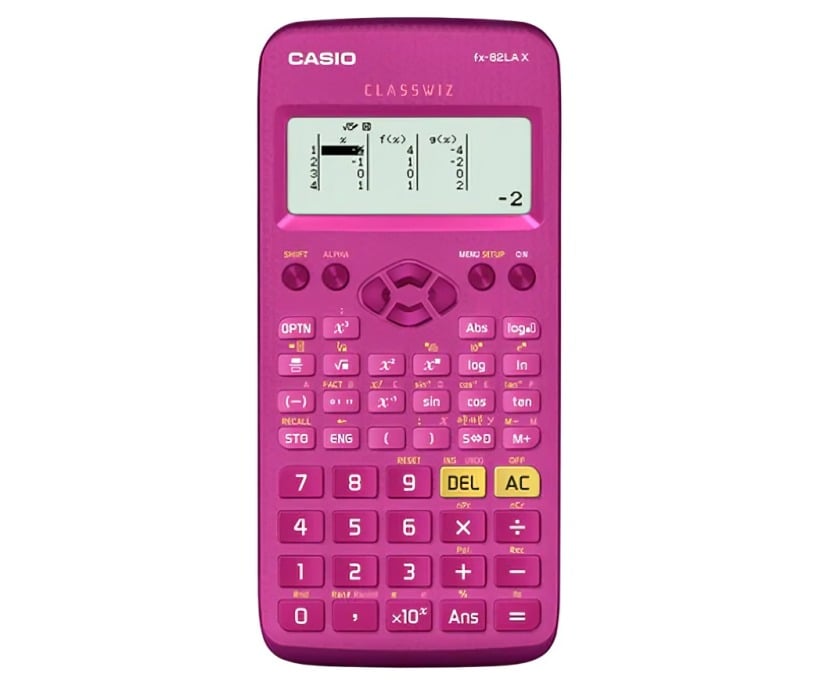 CALCULADORA CASIO CIENTIFICA FX-82 LA X FUCSIA - 1