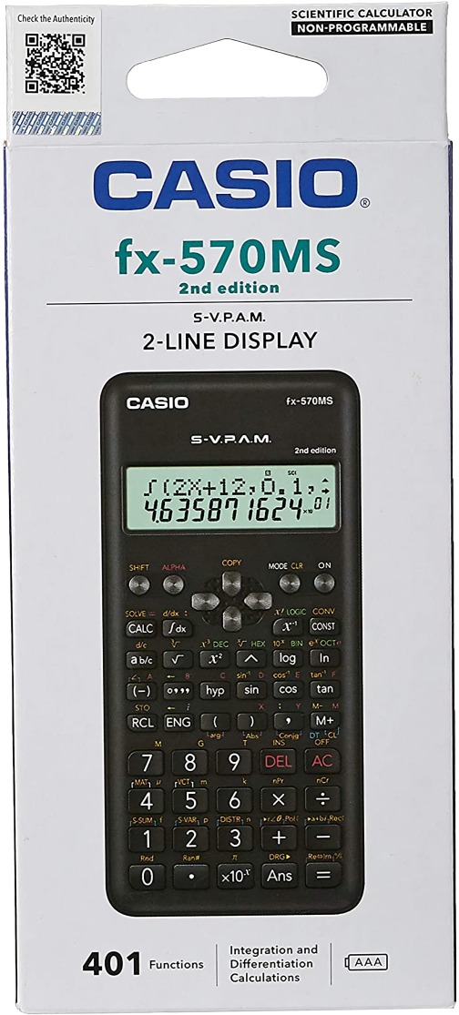 CALCULADORA CASIO CIENTIFICA FX-570MS - 2