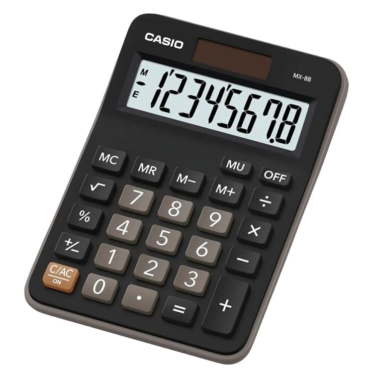 CALCULADORA CASIO TIPO MINI ESCRITORIO MX-8B - 2