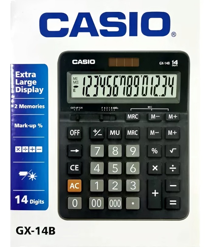 CALCULADORA CASIO 8 DIGUITOS GX-14B - 2