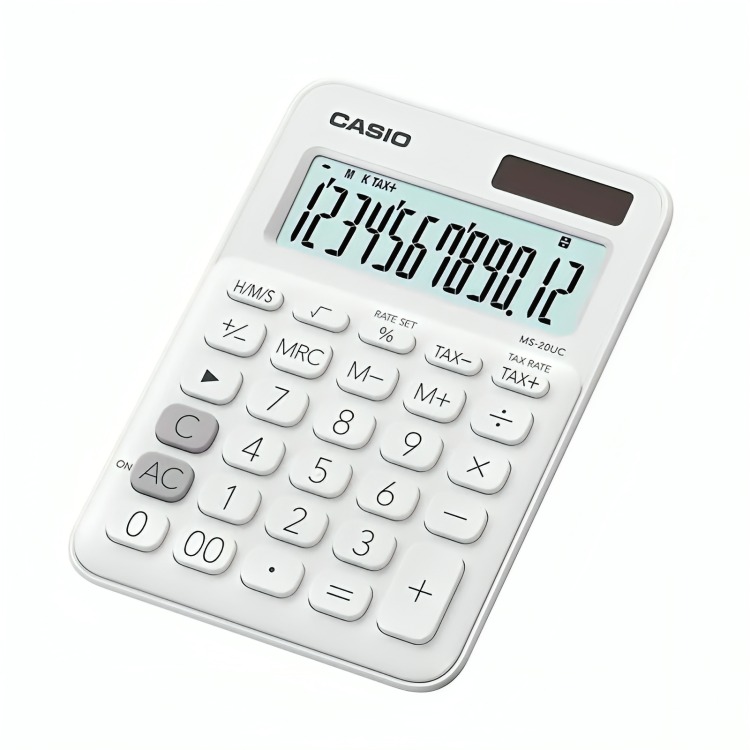 CALCULADORA CASIO TIPO MINI ESCRITORIO SL-310C BLANCO - 1