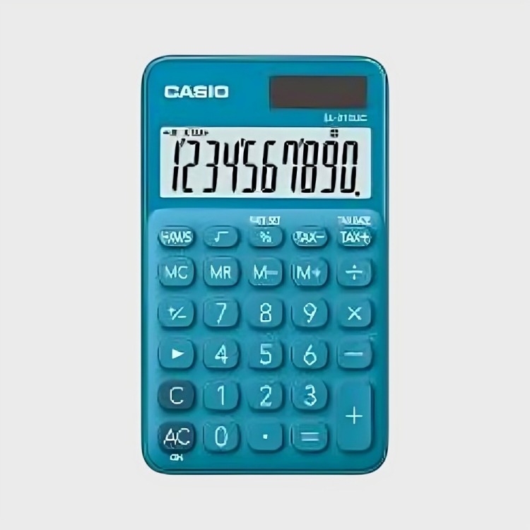 CALCULADORA CASIO TIPO MINI ESCRITORIO SL-310C AZUL - 1