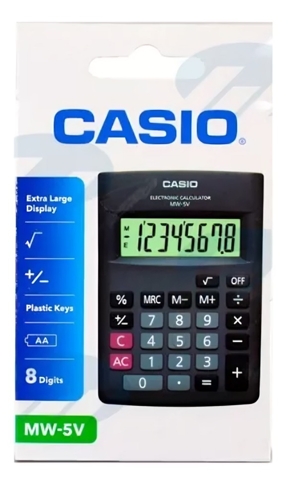 CALCULADORA CASIO 8 DIGUITOS MW-5V - 3