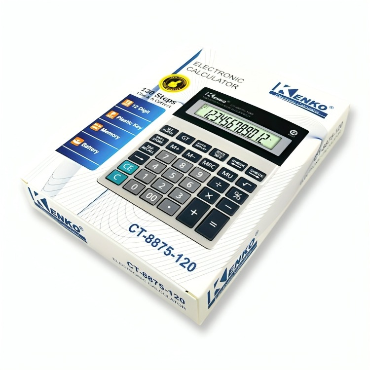 CALCULADORA ELECTRÓNICA DE ESCRITORIO KK-8875-12 - 1