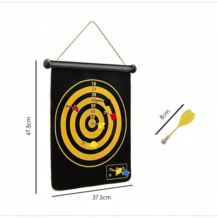 JUEGO DARDO TABLERO COLGANTE Y PLEGABLE ACCESORIOS MAGNÉTICO - 3