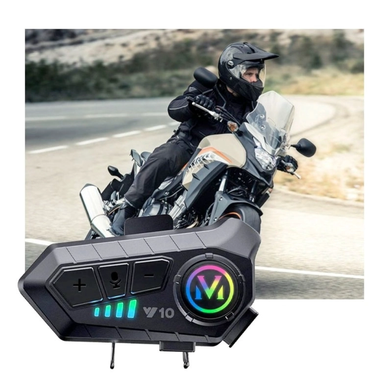 INTERCOMUNICADOR BLUETOOTH PARA CASCO MOD.Y-10 INTERCOMUNICADOR CON LUZ RECARGABLE - 2