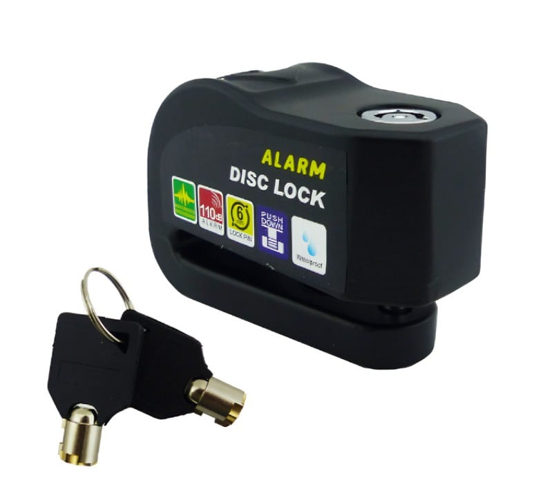 CANDADO PARA FRENO DISCO CON ALARMA MOD.WR71 U-KNOW - 1