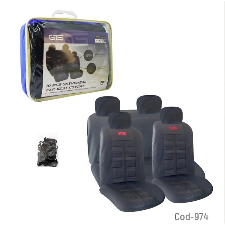 FUNDA PARA ASIENTO DE AUTO GTS ACOLCHADA 10 PCS - 1