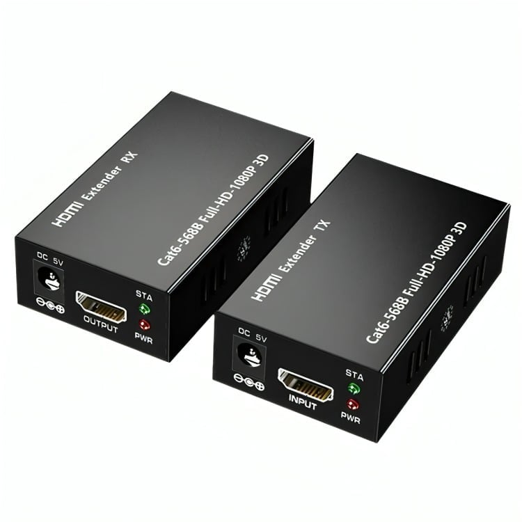 EXTENSOR VIDEO AUDIO DIGITAL 60MTS HDMI CABLE RED UTP RJ45 - 2
