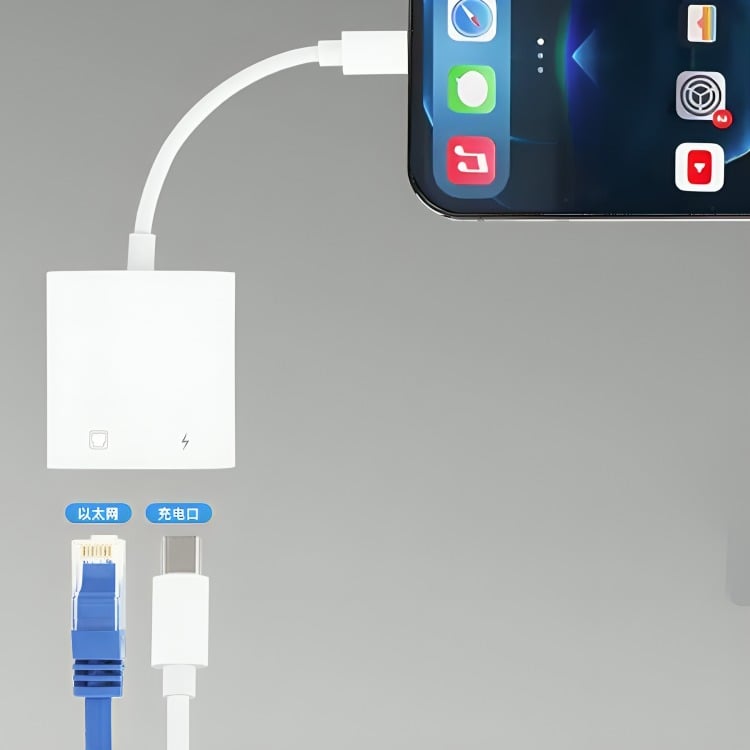 ADAPTADOR TIPO-C A RJ45 LAN GIGABIT ETHERNET 10/100/1000MBPS - 2