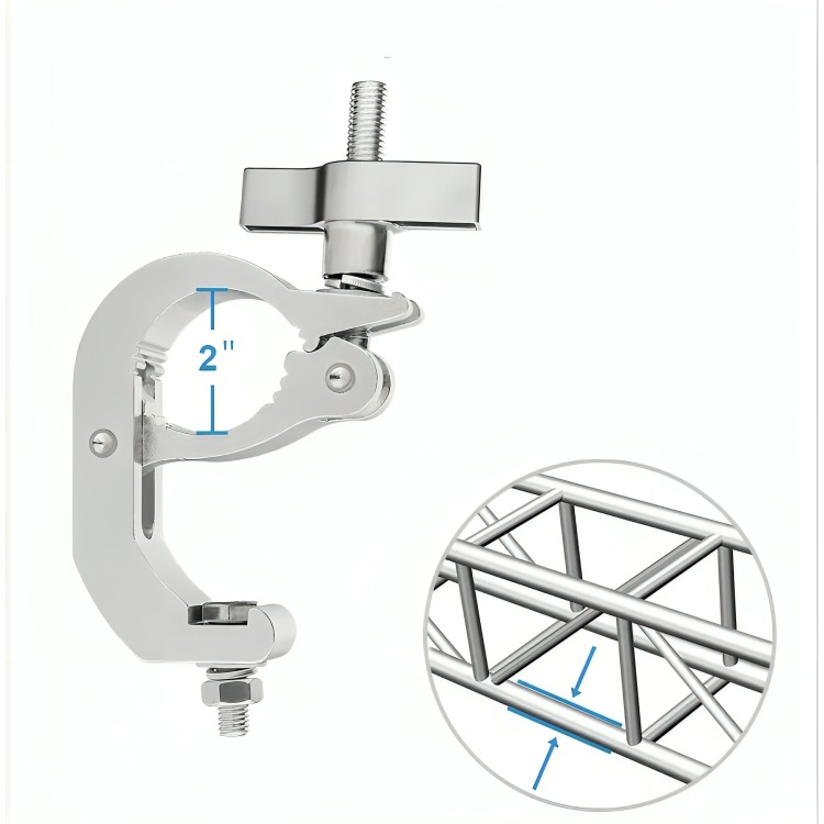 CLAMP ALUMINIO AJUSTABLE 100K ABRAZADERAS DE CABEZA MÓVIL - 2