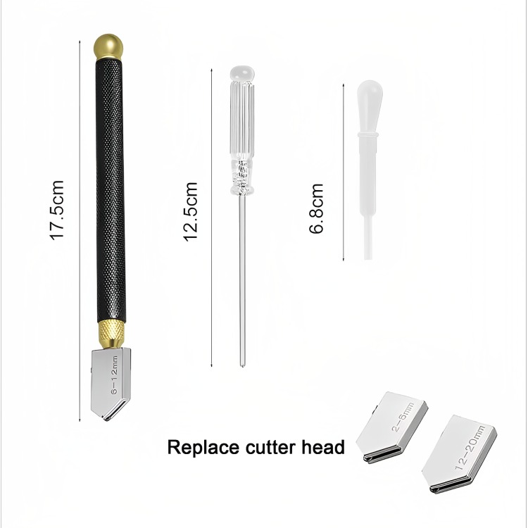 DIAMANTE CORTA VIDRIO 7 PULGADAS 175MM CON PIPETA - 3