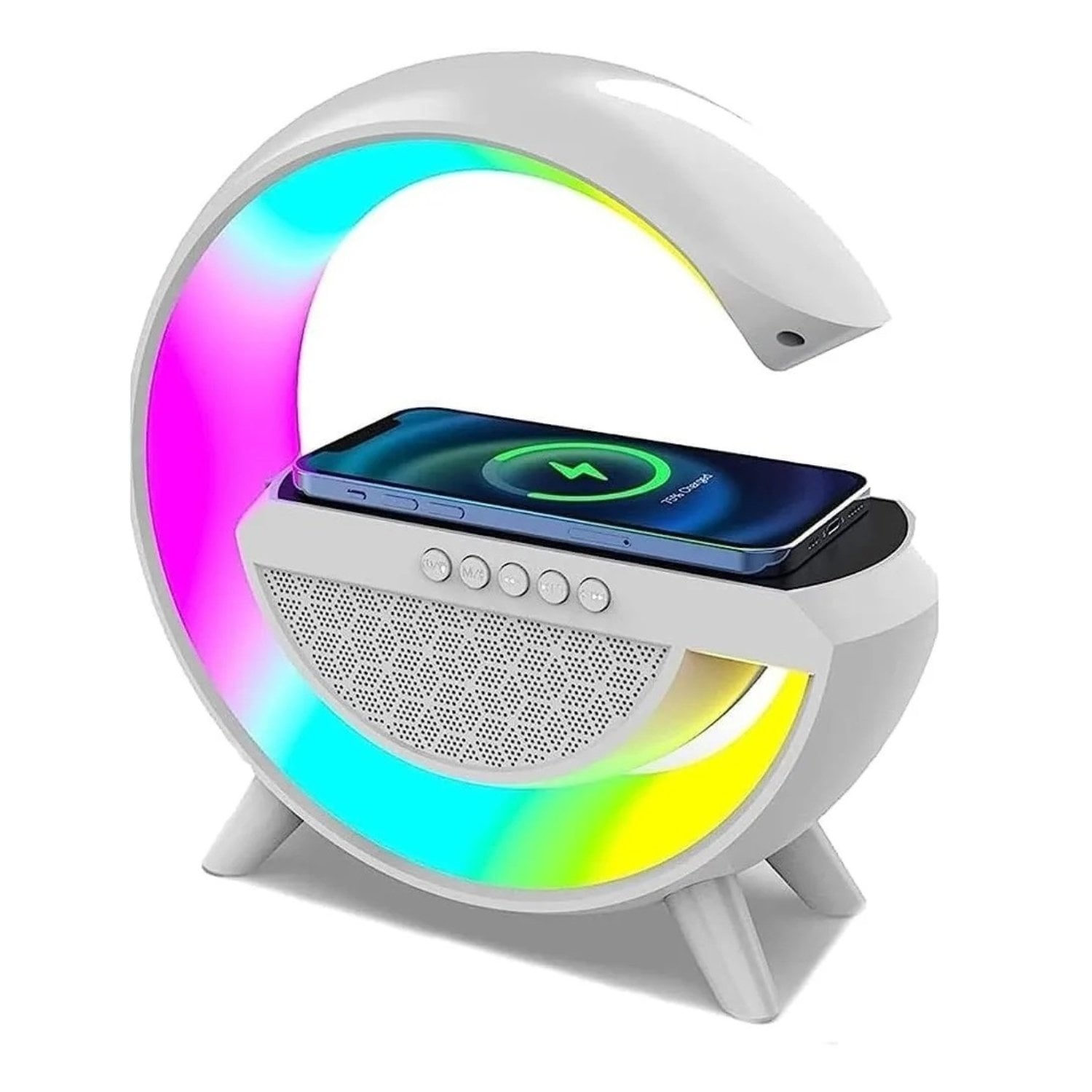 PALARTE ALTAVOS + CARGADOR INALÁMBRICO + LÁMPARA RGB + PARLANTE BLUETOOTH - 2