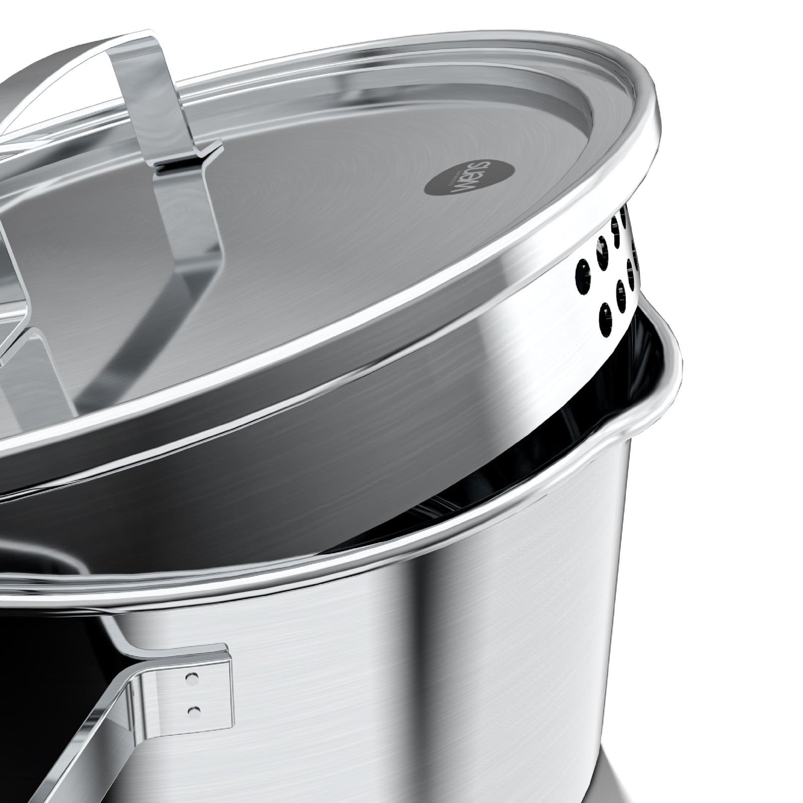 CACEROLA ACERO INOXIDABLE CON TAPA 3,3 LITROS 20CM WENS SERIE 50 - 6