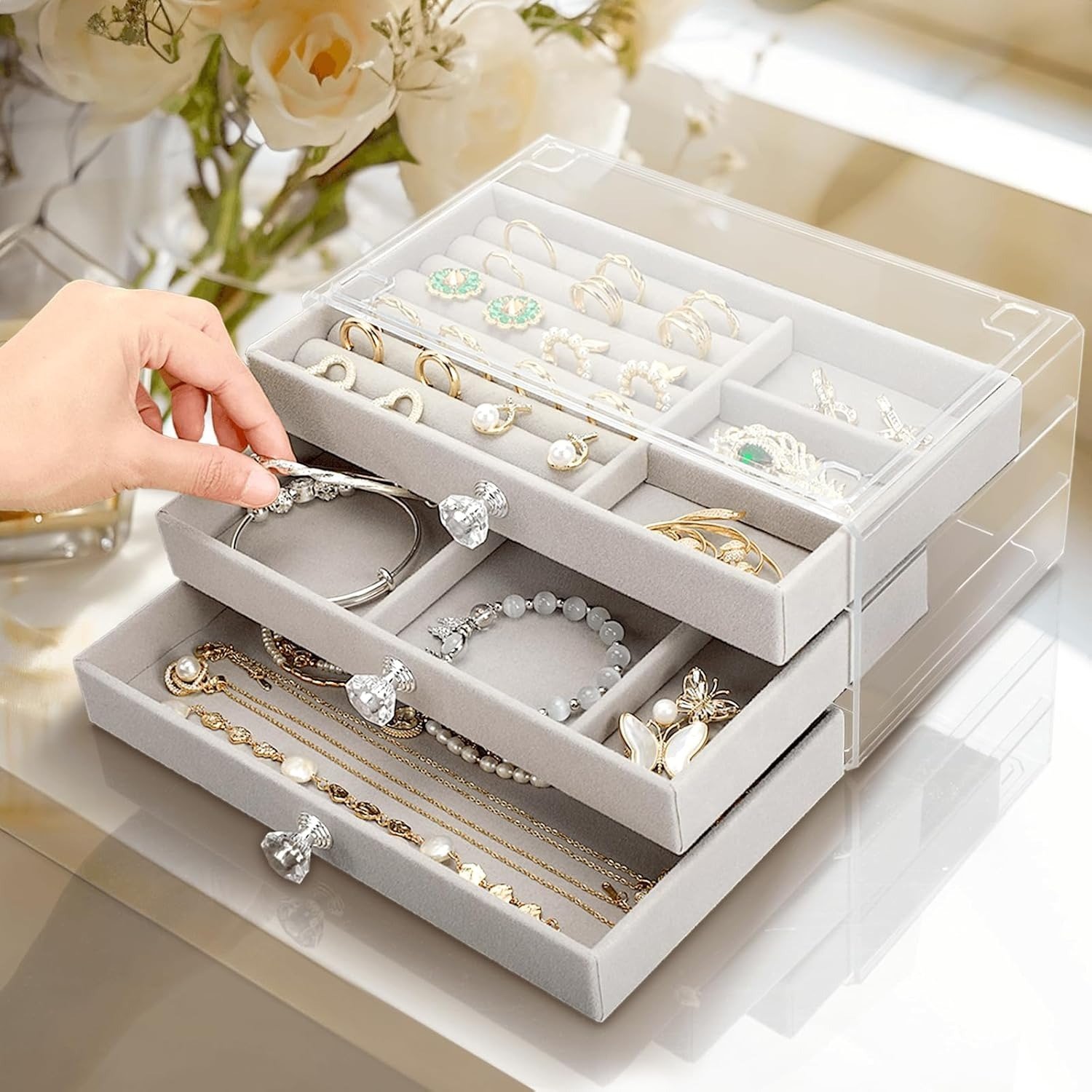 CAJA DE ALMACENAMIENTO DE JOYAS - 1