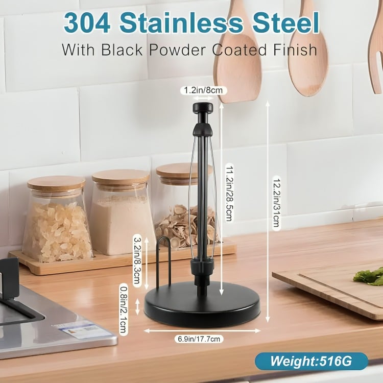 SOPORTE PARA TOALLAS DE PAPEL CON TRINQUETE PARA COCINA - 1