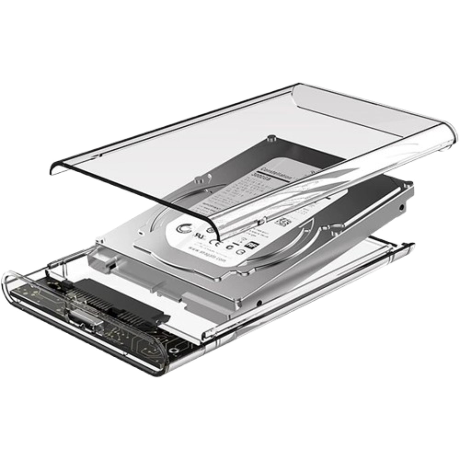 COFRE CASE TRANSPARENTE DISCO DURO SATA2.5 USB3.0 - 1