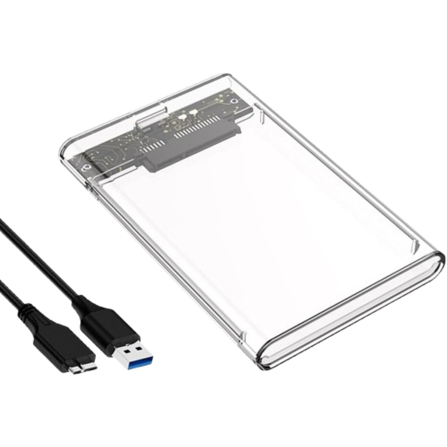 COFRE CASE TRANSPARENTE DISCO DURO SATA2.5 USB3.0 - 3