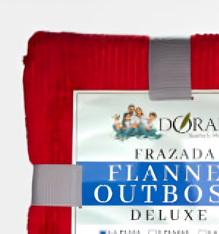 FRAZADA FLANNEL OUTBOSS DELUXE 1.5 PLAZAS / EN COLOR ROJO – DORAL - 3