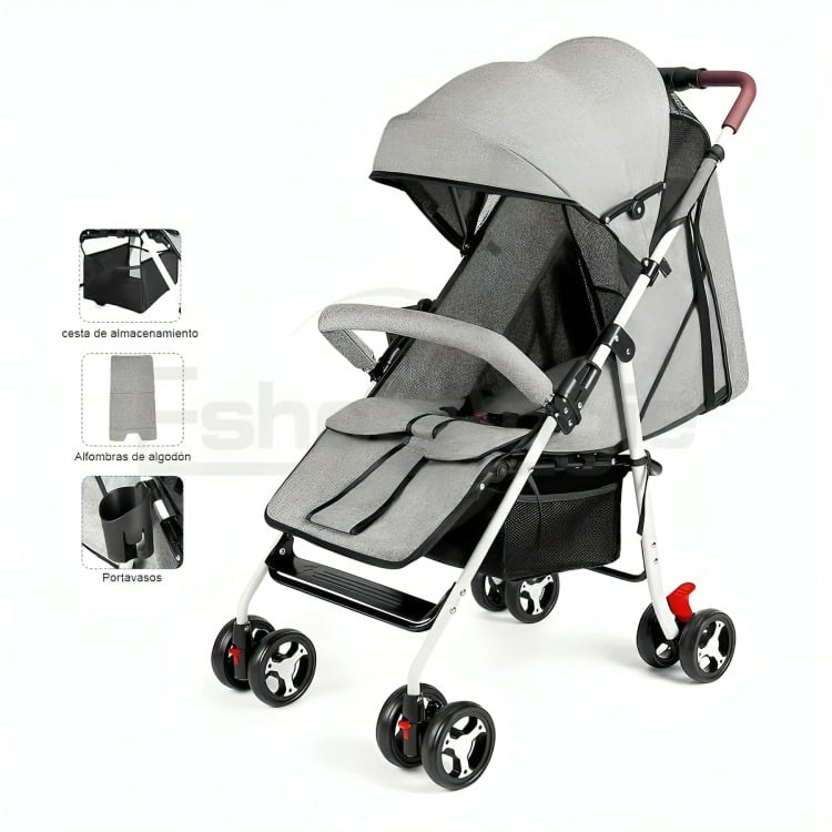 COCHE PARAGUAS DE PASEO PARA BEBÉ PLEGABLE Y RESISTENTE - 3