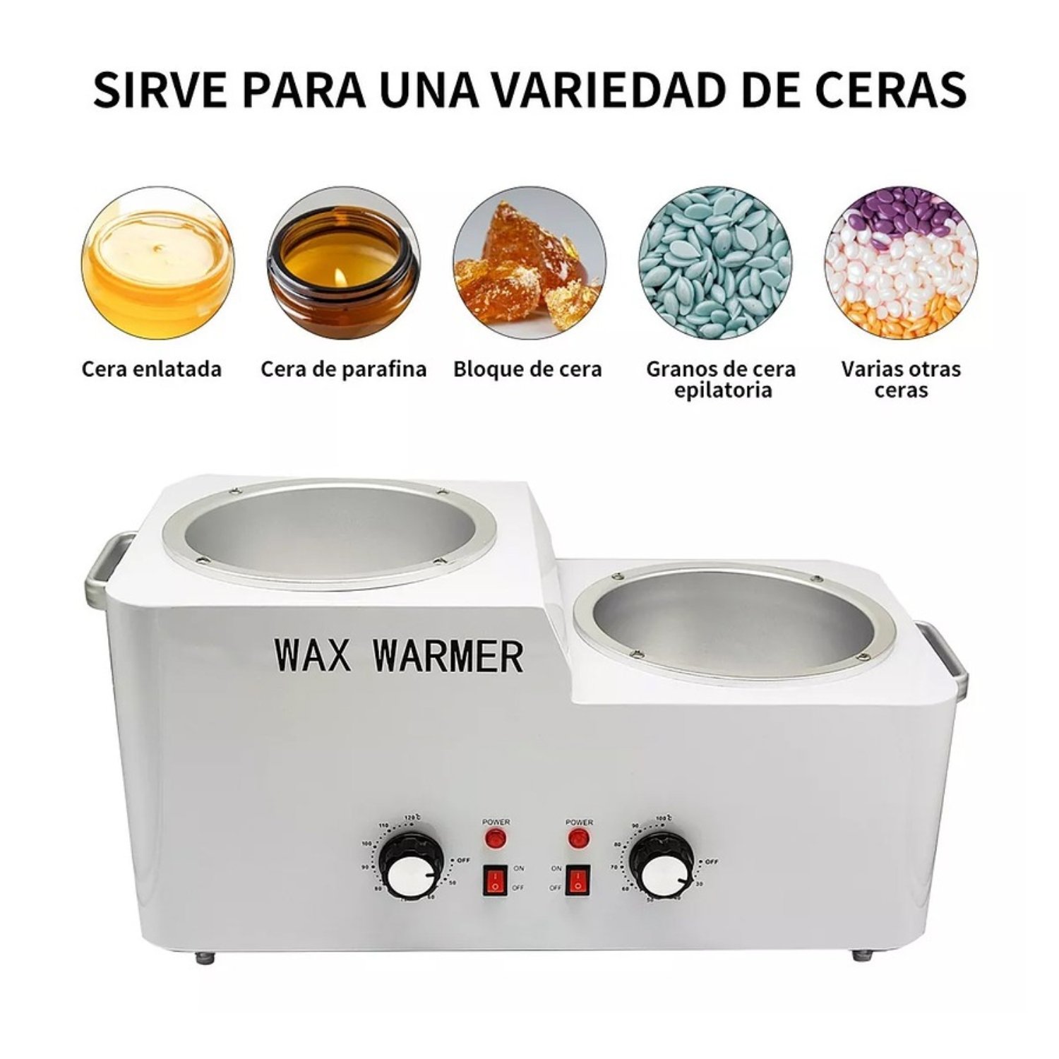 OLLA DE CERA DEPILATORIA CON COLADOR Y FILTRO 6 KILOS - 1