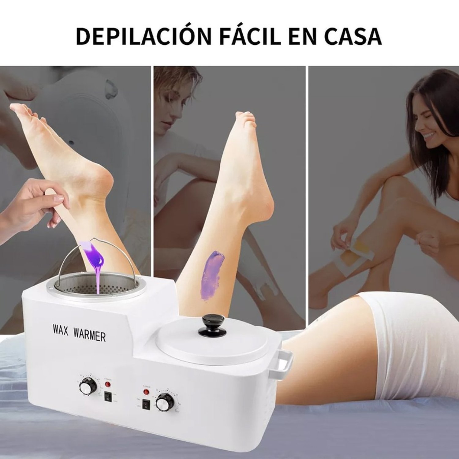 OLLA DE CERA DEPILATORIA CON COLADOR Y FILTRO 6 KILOS - 4