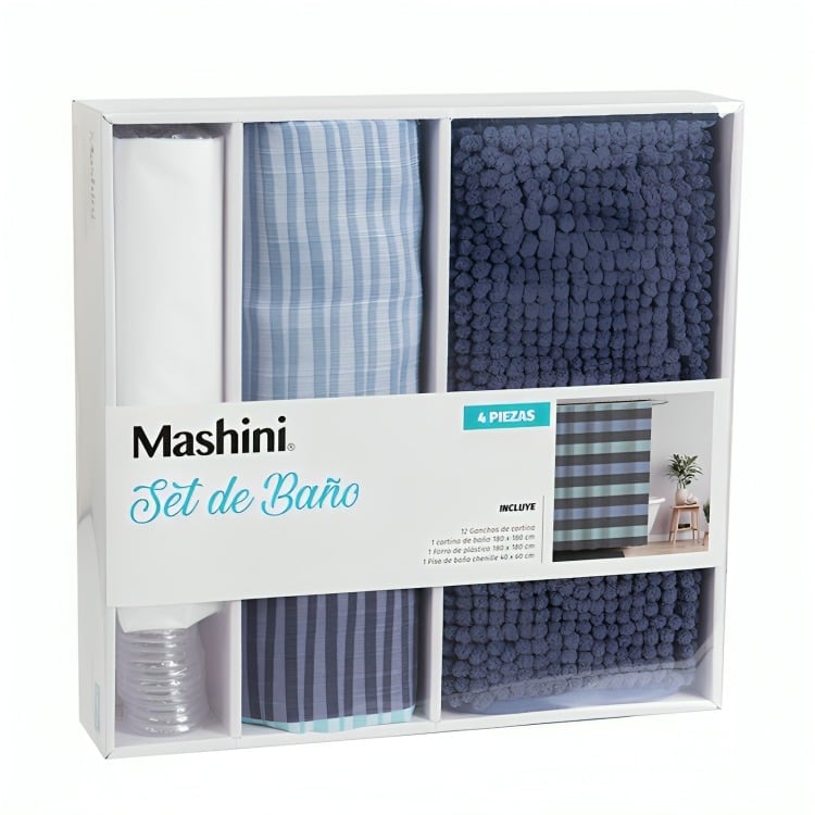 SET DE BAÑO EN CAJA 4 PIEZAS / BUSIA – MASHINI - 3