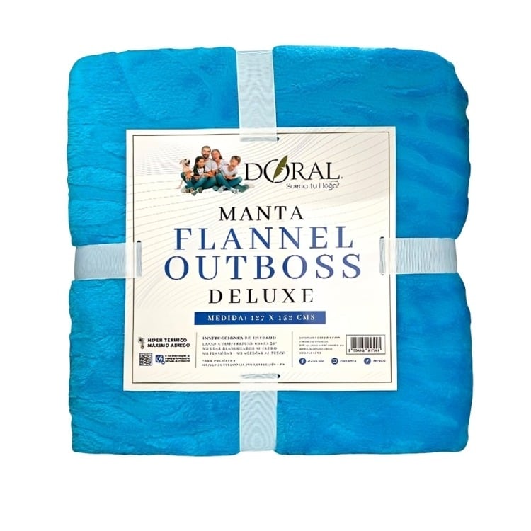MANTA FLANNEL OUTBOSS DELUXE CALIPSO – DORAL 127×152 CM. - 2