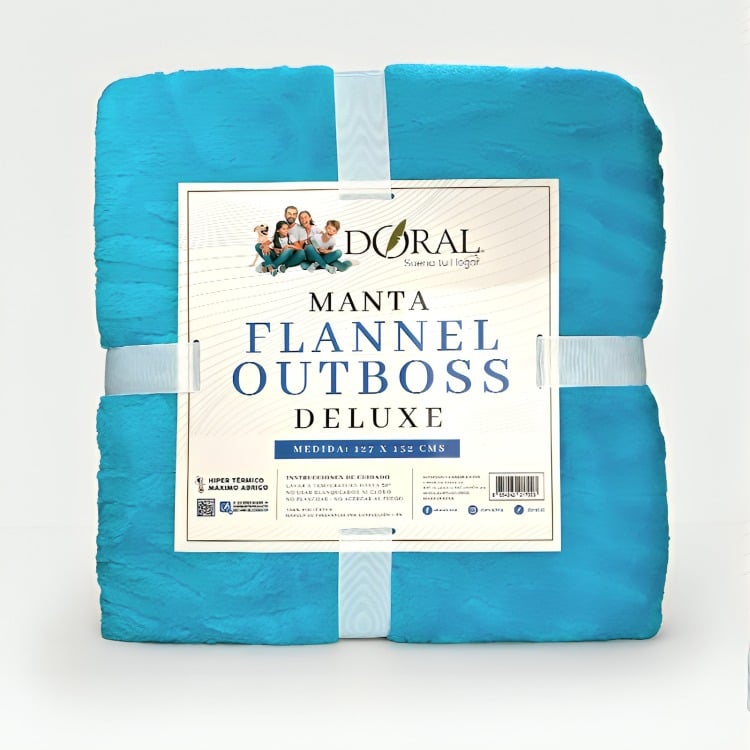 MANTA FLANNEL OUTBOSS DELUXE CALIPSO – DORAL 127×152 CM. - 3