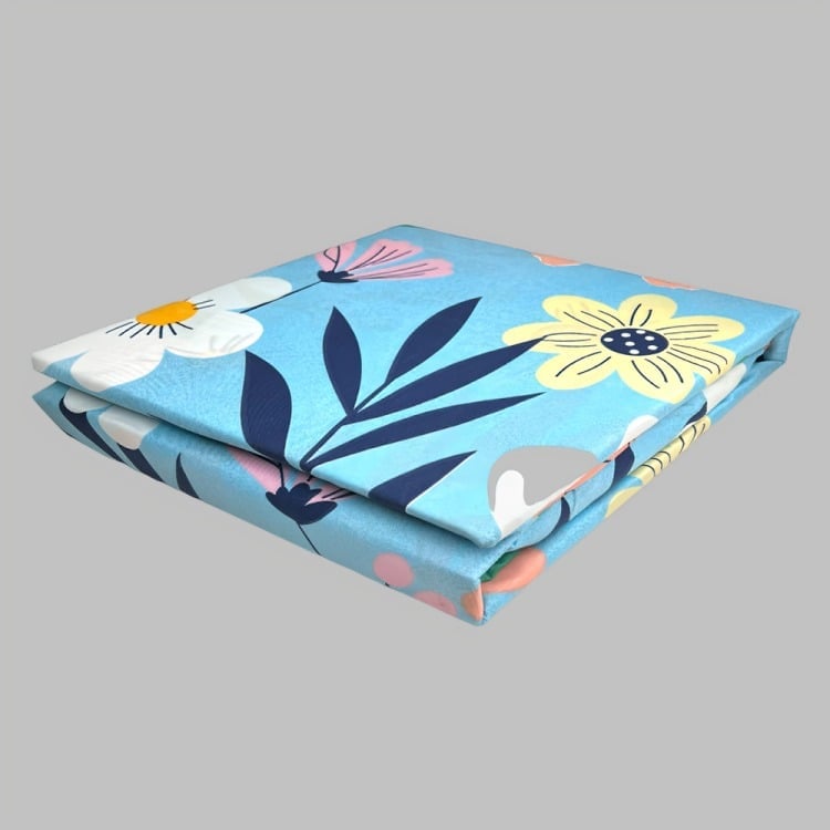 SÁBANAS MICRO PIEL DURAZNO 2 PLAZAS FLOR MULTICOLOR - 2