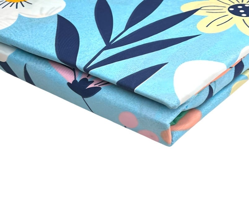 SÁBANAS MICRO PIEL DURAZNO 2 PLAZAS FLOR MULTICOLOR - 3