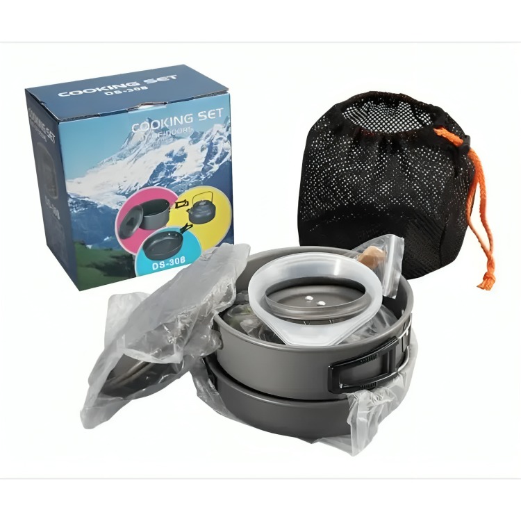 SET OLLAS OUTDOOR CAMPING COCINILLA UTENSILIOS DS-308 - 3