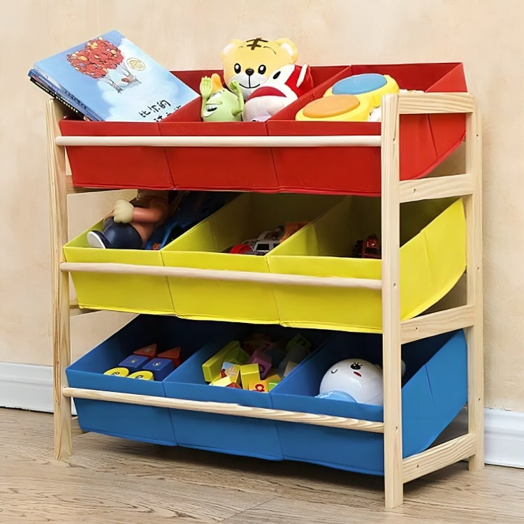 ESTANTE INFANTIL ORGANIZADOR DE JUGUETES REPISA 64X28.5X60CM - 1