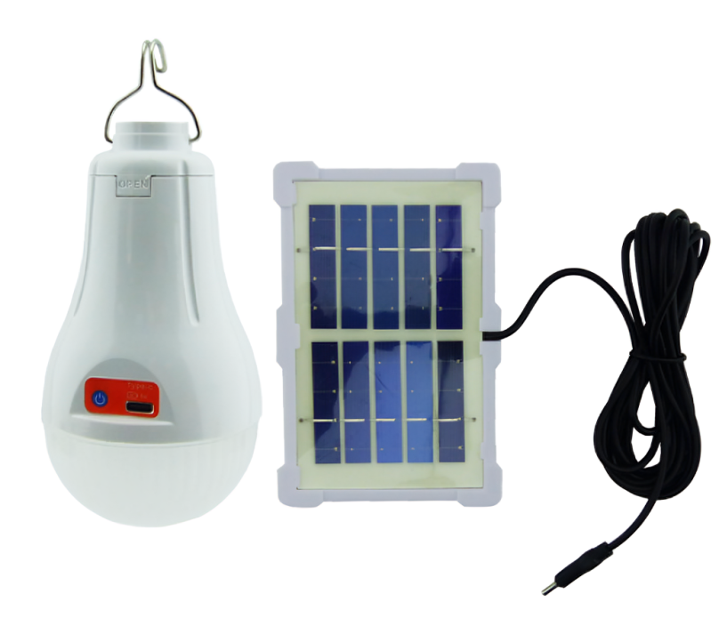AMPOLLETA LED SOLAR 669A 30W CON PANEL CAJA - 1