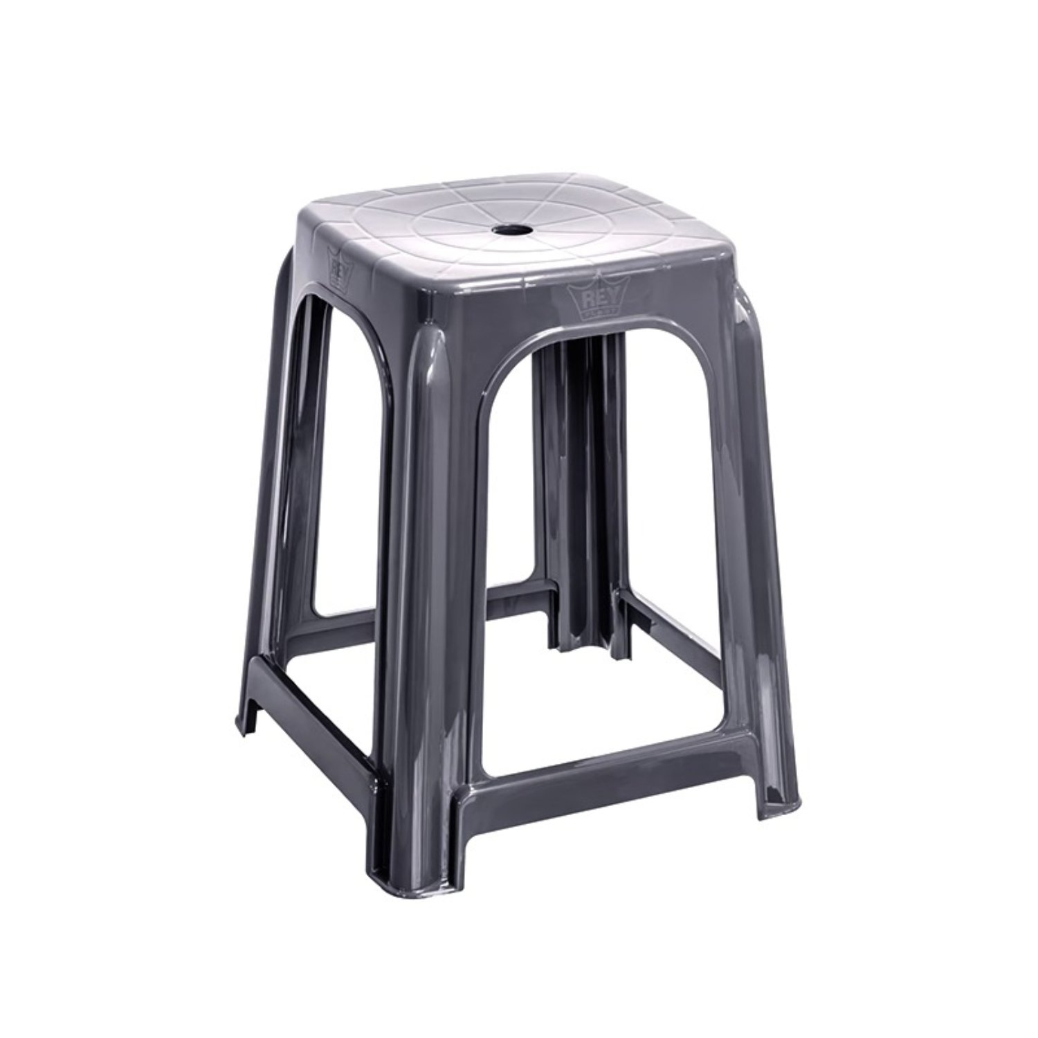 PACK X 4 BANCO CONFORT PLATA – REY PLAST - 1