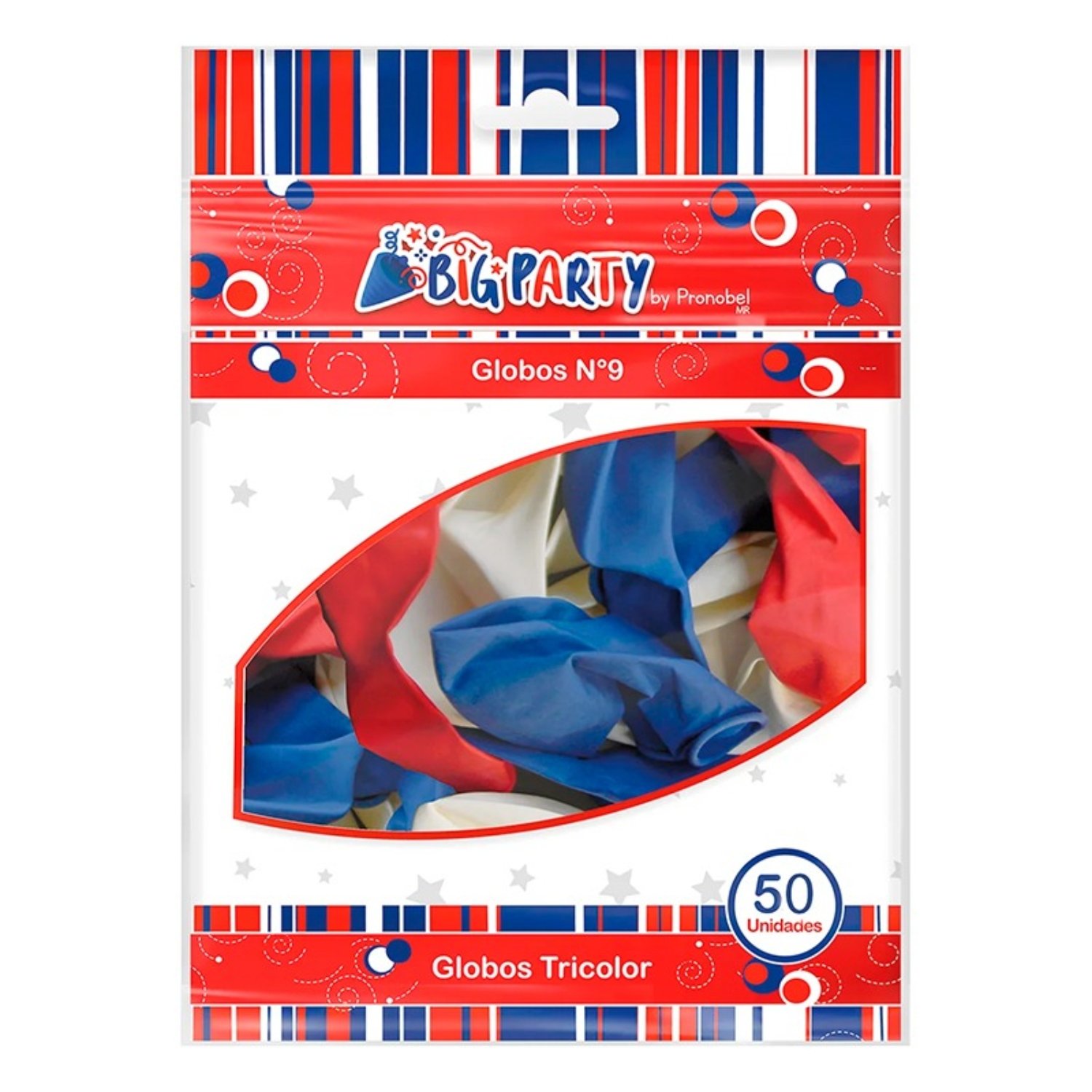 PACK X 4 GLOBOS N°9 FIESTAS PATRIAS 50 UND – BIG PARTY - 1