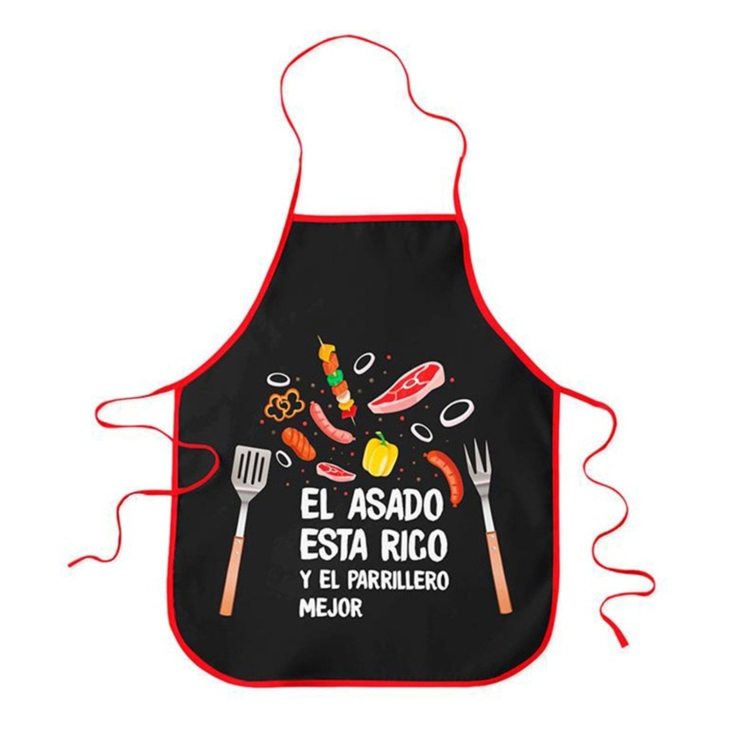 PACK X 4 DELANTAL COCINA /ANTICUCHO NEGRO – PALERMO - 1