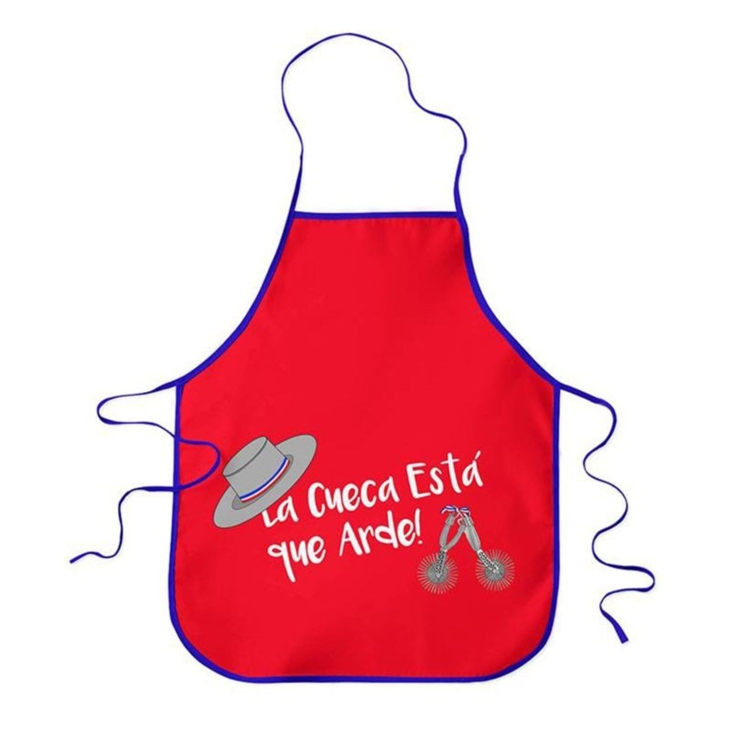 PACK X 4 DELANTAL COCINA / CUECA ROJO -PALERMO - 1