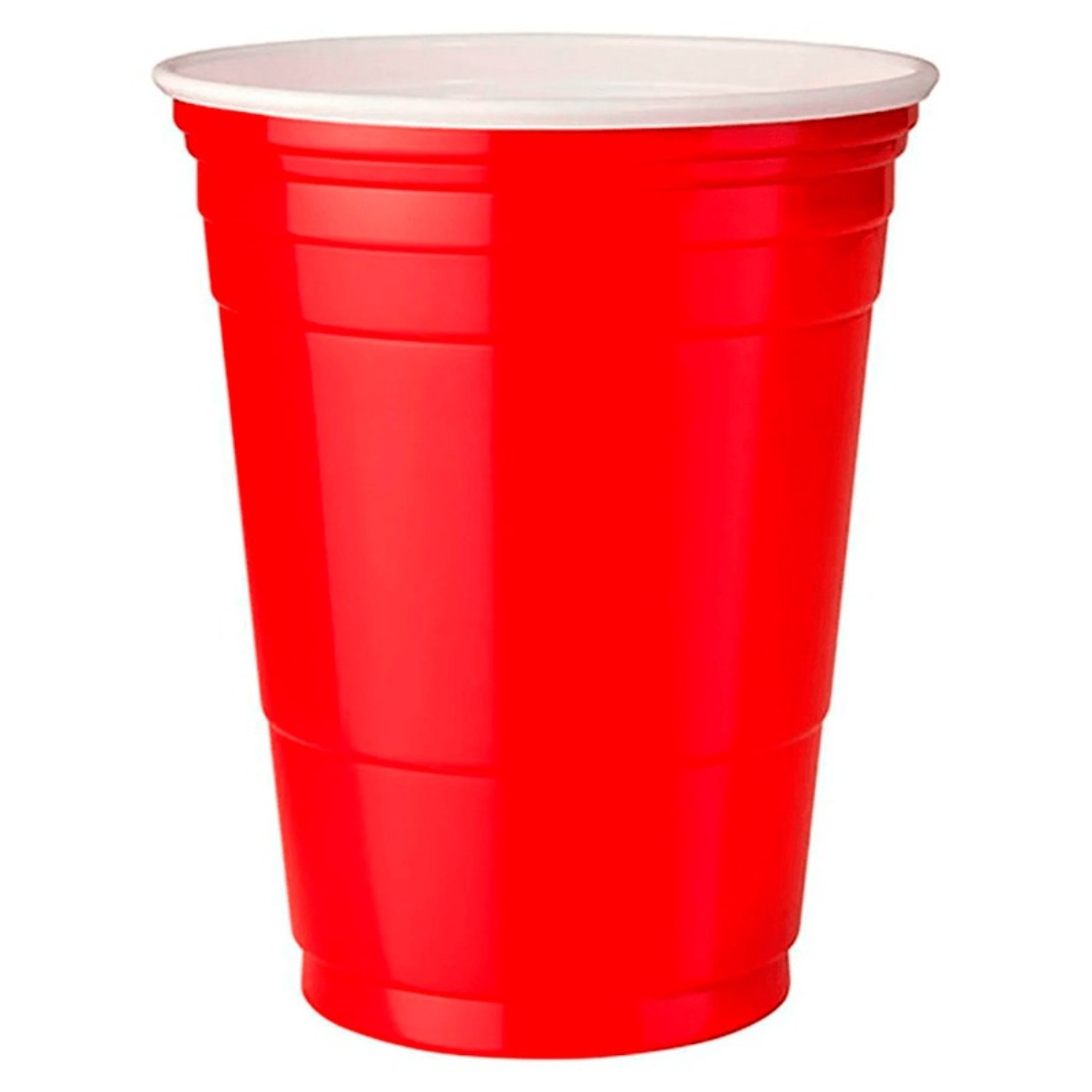 PACK X 4 VASOS BICOLOR 500CC ROJO 10 UNID. – BIG PARTY - 1