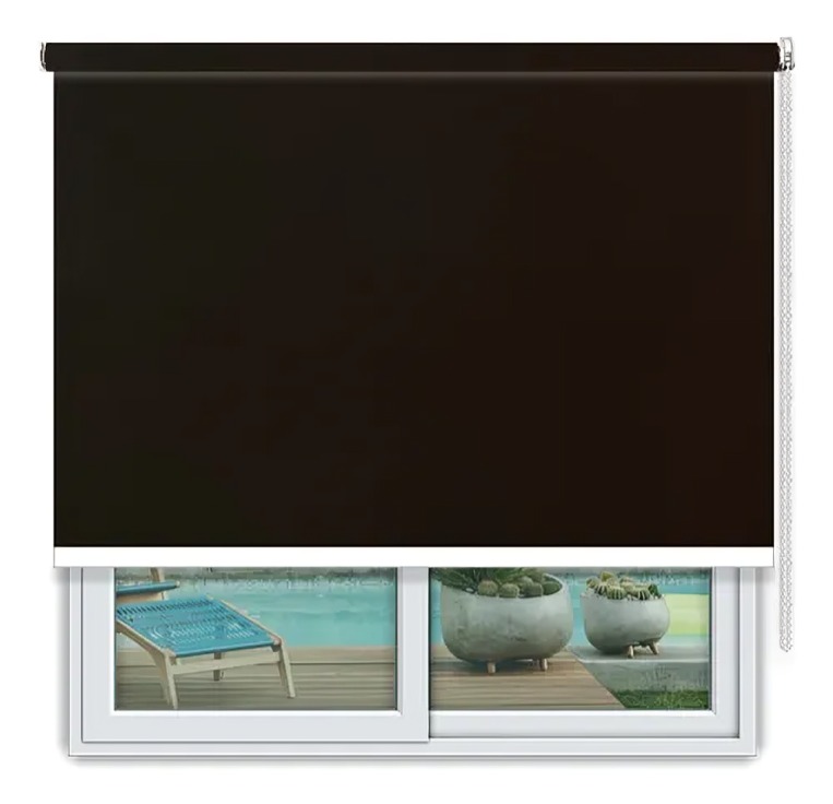 CORTINA ROLLER BLACKOUT 120X250CM / NEGRO – DORAL - 1