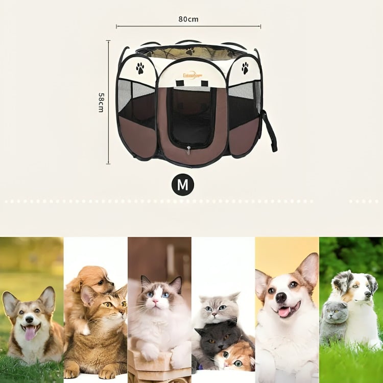 CORRAL TIENDA PARA MASCOTAS PORTATIL PERRO GATO - 1