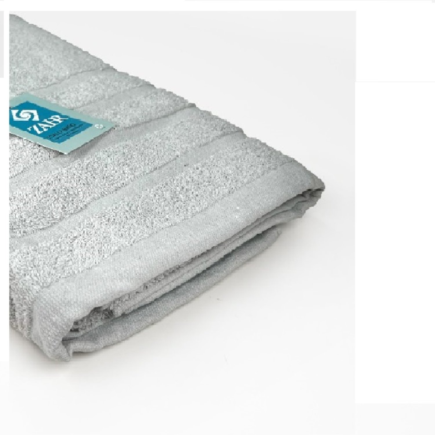 TOALLA DE BAÑO COLECCION 70×140 CM / GRIS CLARO – ZAHR - 1