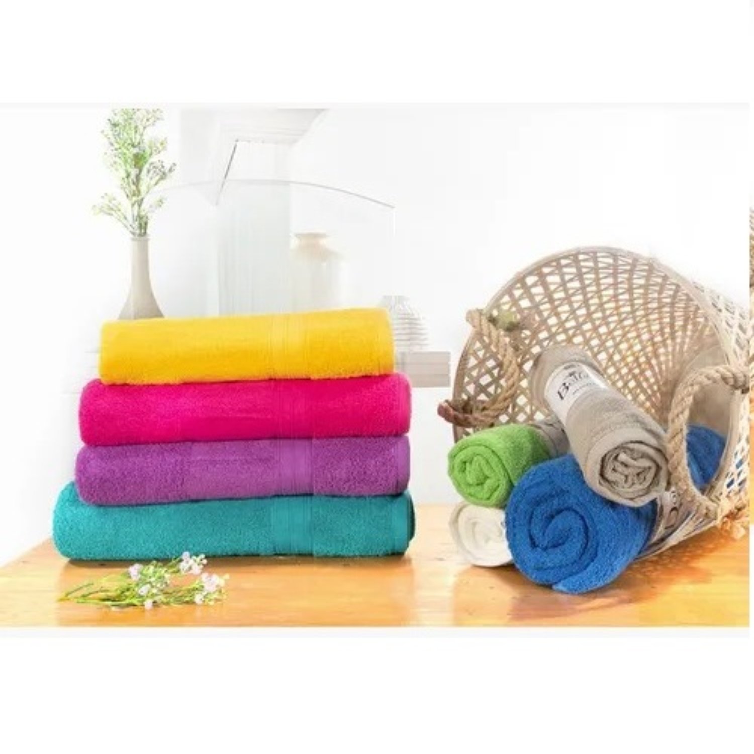 TOALLA DE BAÑO BELLA DONNA 70×140 CM / BLANCO – DORAL - 2